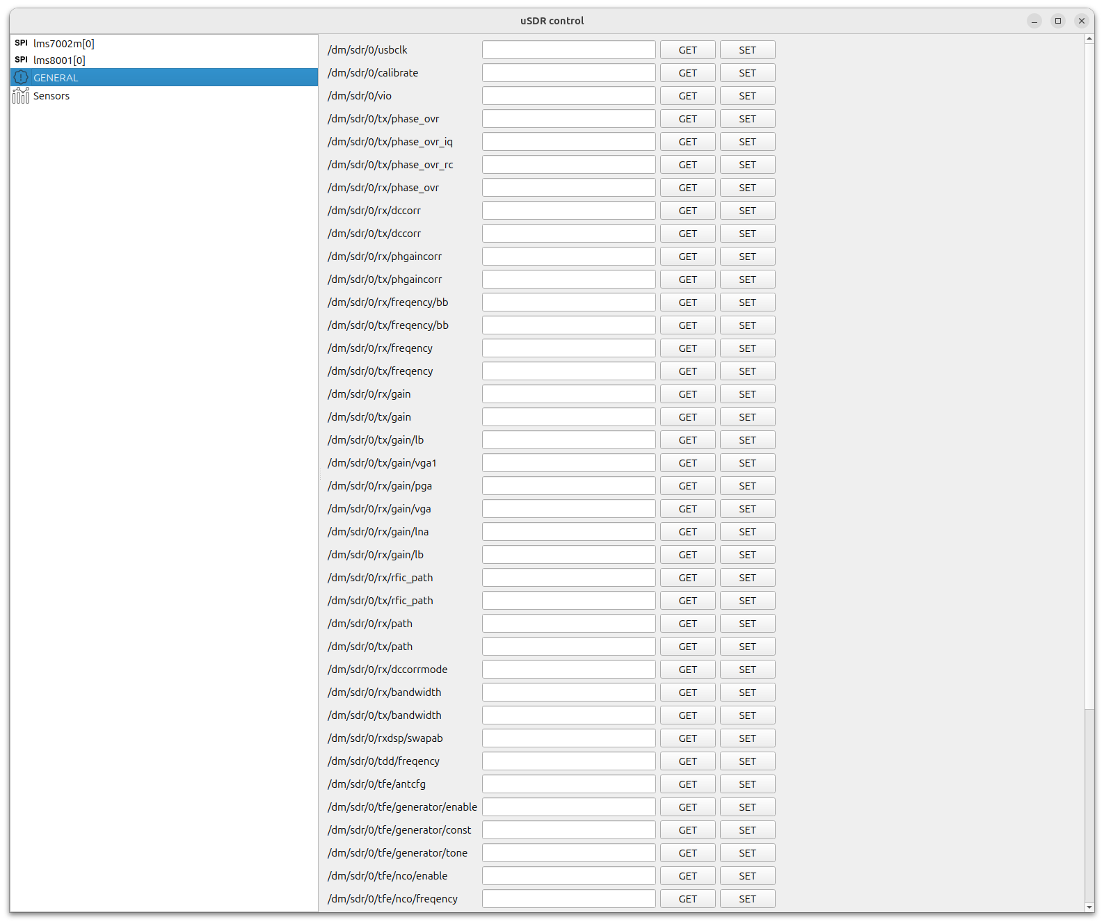 xmass sdr frontend control screenshot